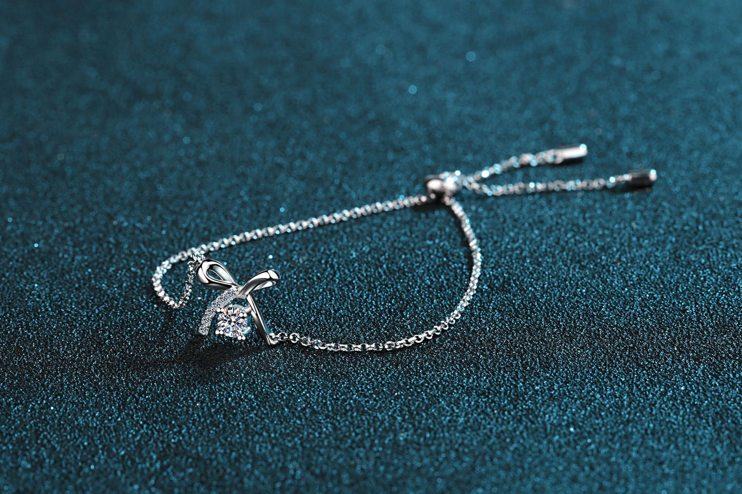 سوار جديد من الفضة الاسترلينية S925 للنساء سوار مويسانيت على شكل قوس