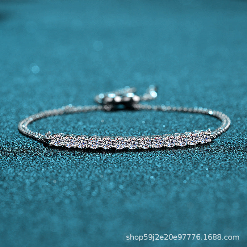 Bracelet 1.3 Karat Mosan Drill Bracelet Simulation Drill Drill Bracelet
