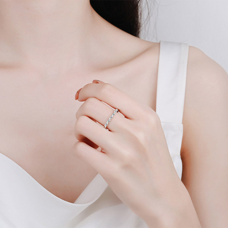 خاتم نسائي من الماسونيت على شكل تموجات مائية