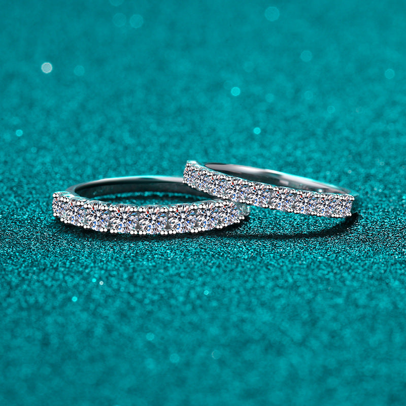 خاتم نسائي من الفضة الاسترلينية عيار 925 مرصع بحجر الفرشاة