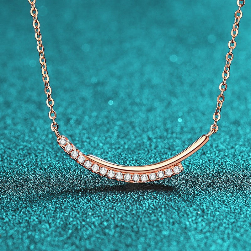 قلادة نسائية من الذهب الشمبانيا من مويسانيتي من سمايل رايث