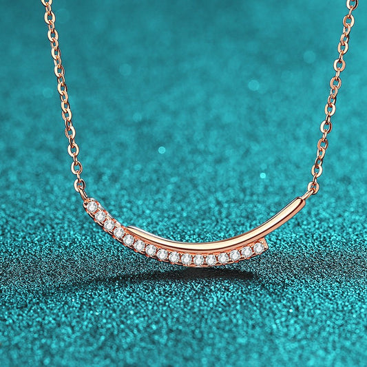 قلادة نسائية من الذهب الشمبانيا من مويسانيتي من سمايل رايث