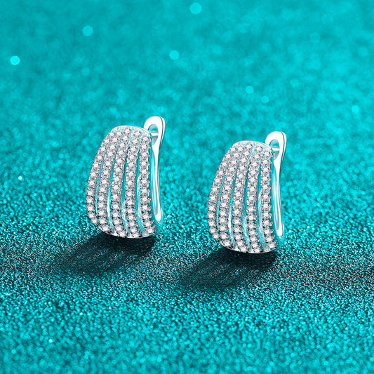 Moissanite Earrings Women's High-grade Full Diamond Earrings