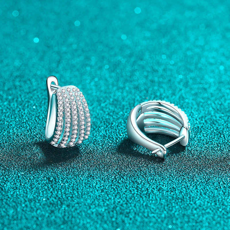 Moissanite Earrings Women's High-grade Full Diamond Earrings