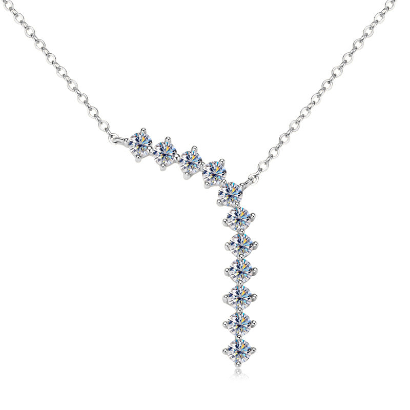 Niche Design Moissanite Clavicle Chain