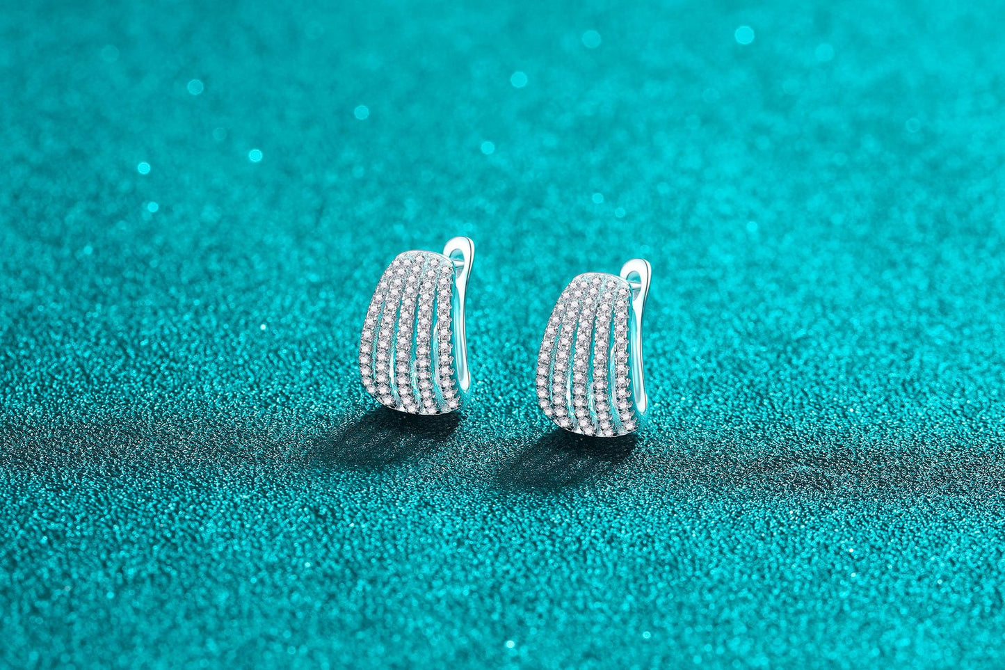 Moissanite Earrings Women's High-grade Full Diamond Earrings