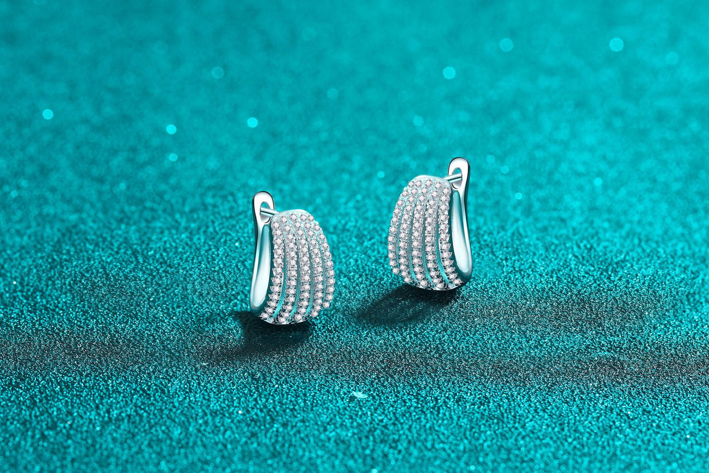 Moissanite Earrings Women's High-grade Full Diamond Earrings