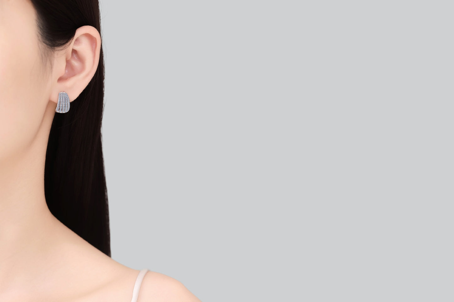 Moissanite Earrings Women's High-grade Full Diamond Earrings