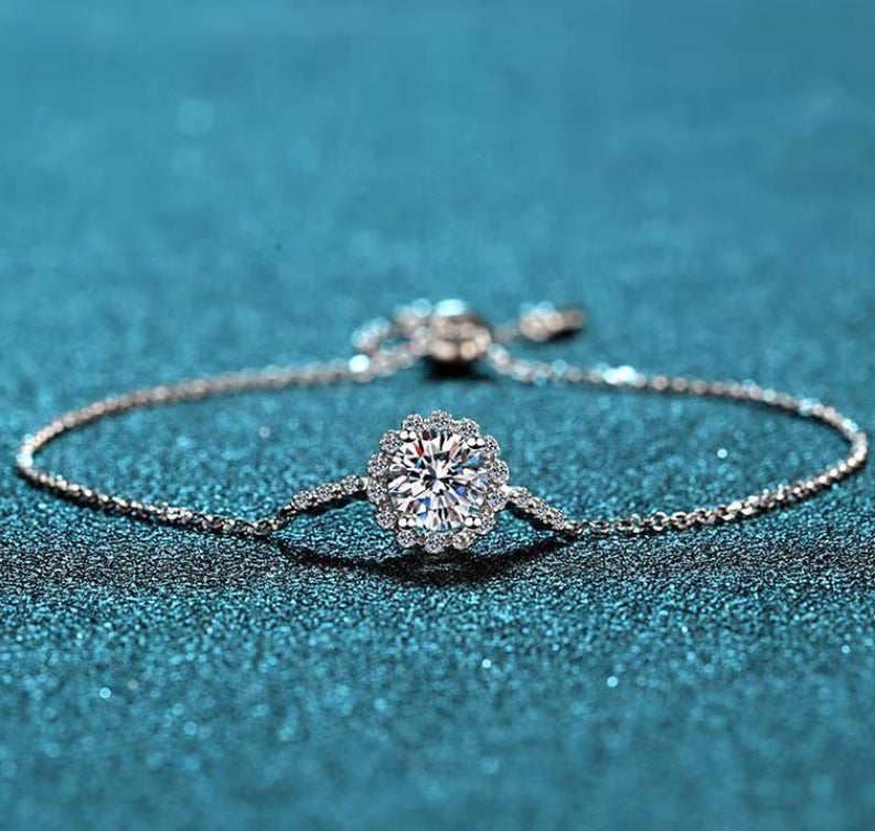 Bracelet For Women Moissanite Bracelet Round Bag Star Moon Bracelet