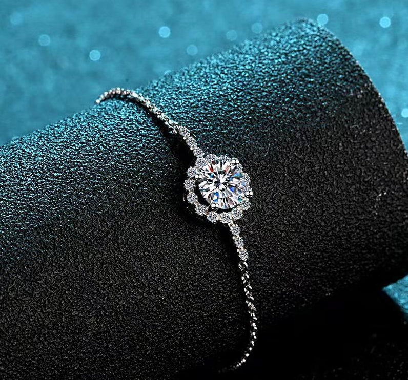 Bracelet For Women Moissanite Bracelet Round Bag Star Moon Bracelet