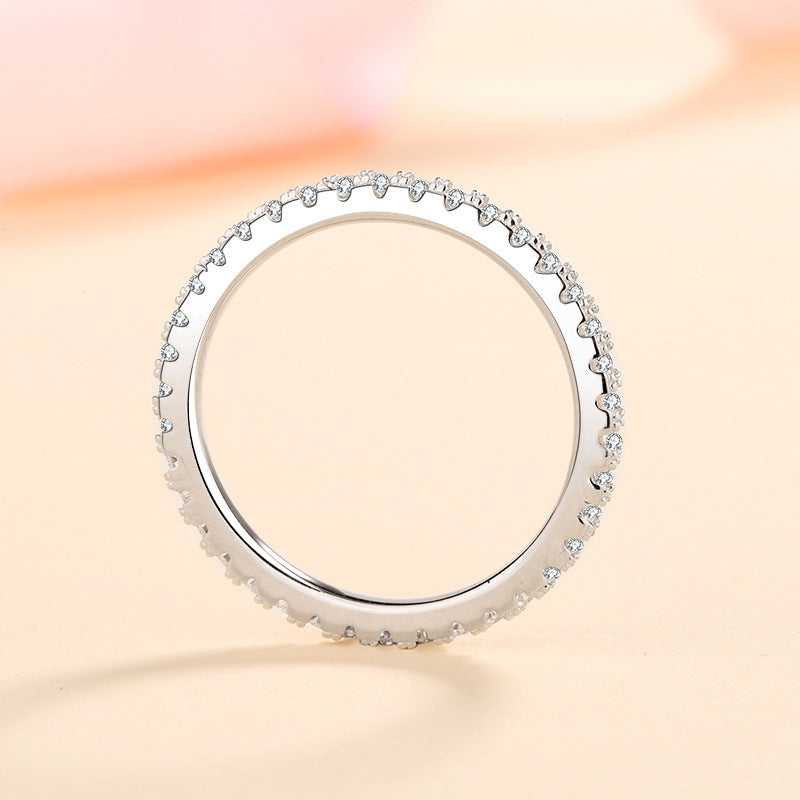 خاتم نسائي من الماسونييت على شكل دائرة كاملة بكلمة واحدة 