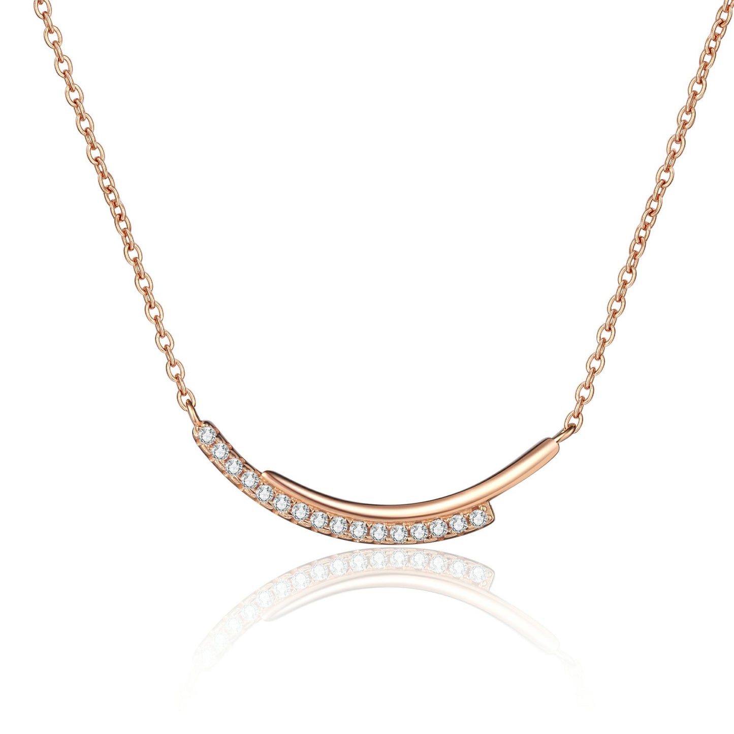 قلادة نسائية من الذهب الشمبانيا من مويسانيتي من سمايل رايث