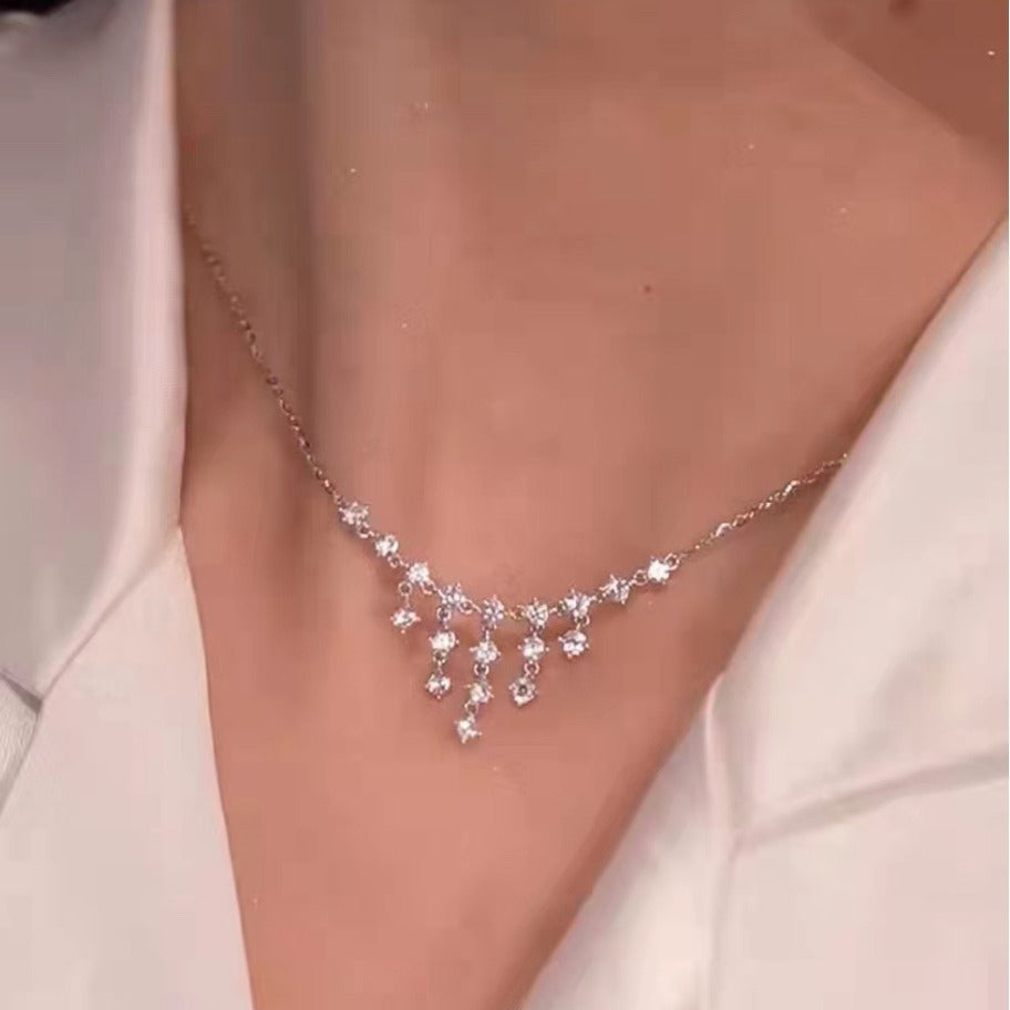 Xinghe Waterfall Advanced Sense Delicate Clavicle Chain