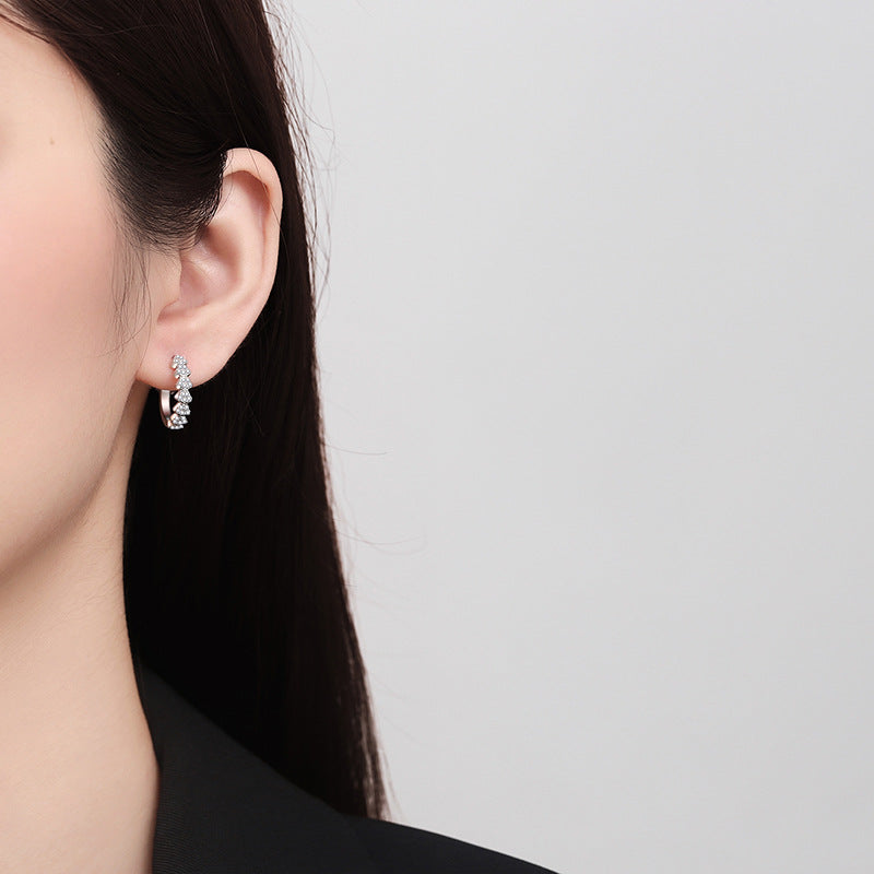 Full Moissanite Earring Earrings High Elegant