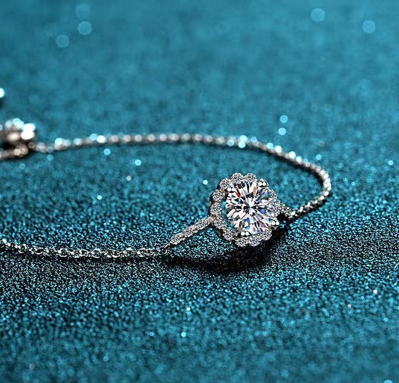 Bracelet For Women Moissanite Bracelet Round Bag Star Moon Bracelet